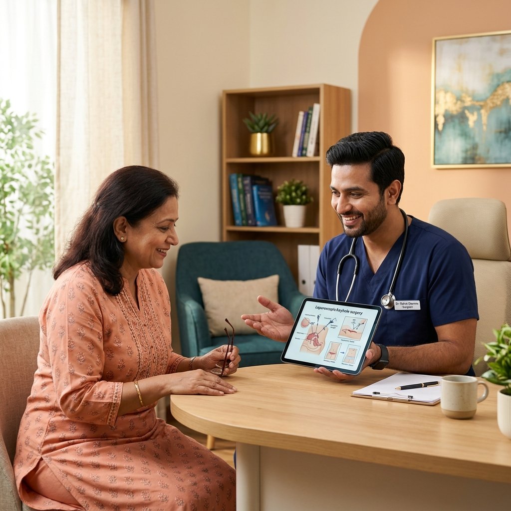 Laparoscopy keyhole surgery advantages video Dr Sanjay Pagare